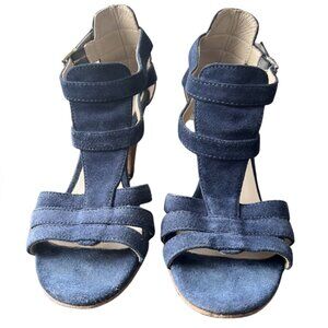 PITTARELLO High Heels Suede Women Sandals / Blue / Size 37